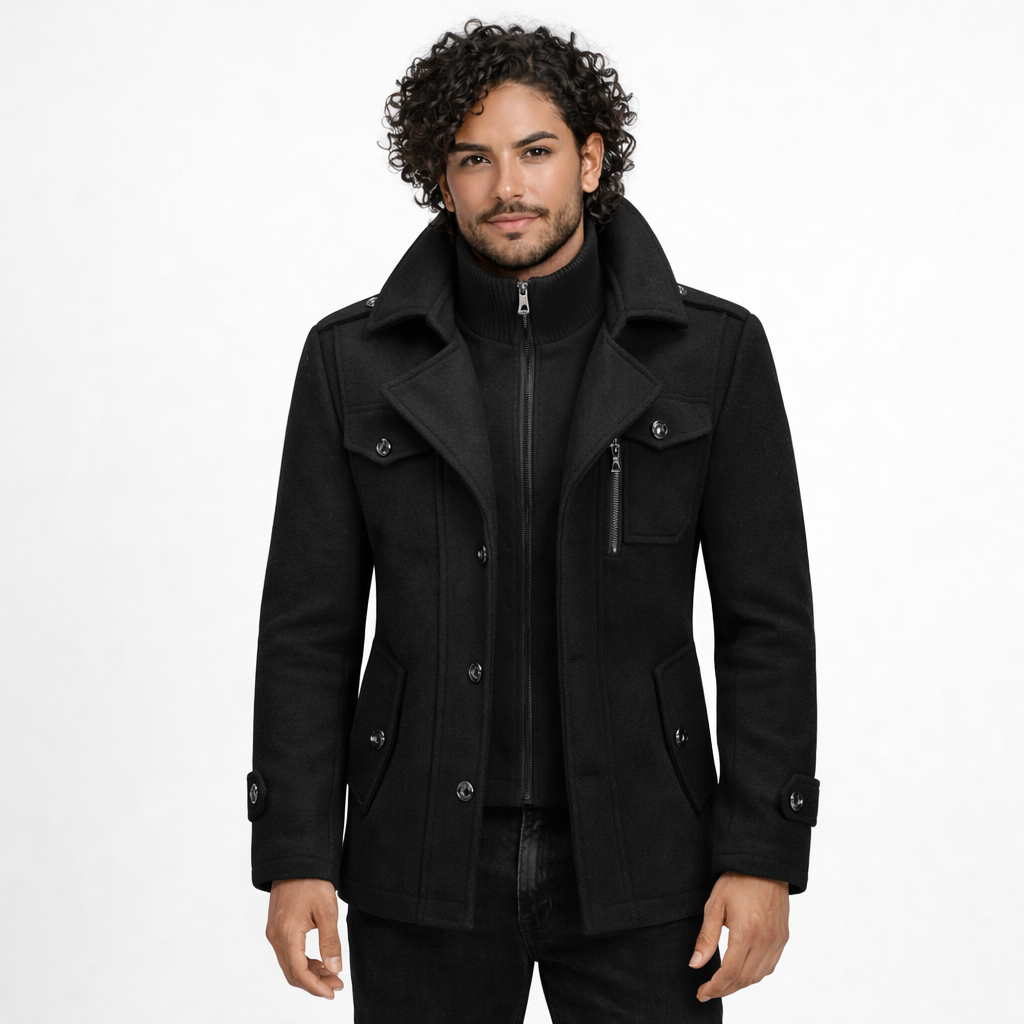 Andrei | Abrigo Clásico Tipo Chaquetón