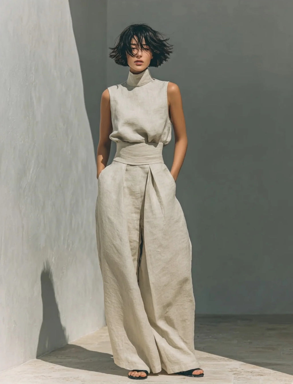 Alma | Conjunto Minimalista de Lino y Algodón