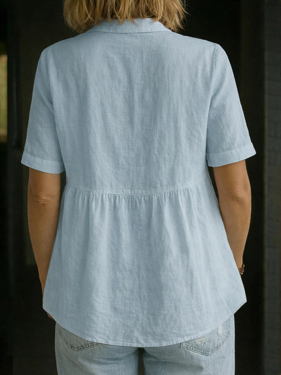 Marina | Blusa Camisera Casual Elegante