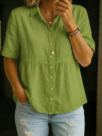 Marina | Blusa Camisera Casual Elegante