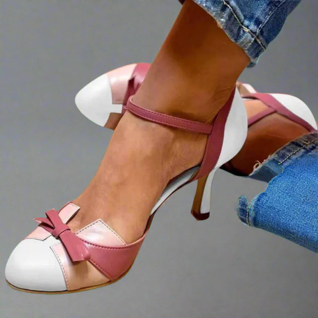 Bellarosa | Sandalias de colores con nudos y tiras con punta redonda