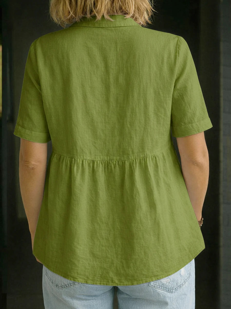 Marina | Blusa Camisera Casual Elegante