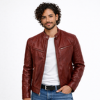 Dante | Chaqueta de Cuero Biker