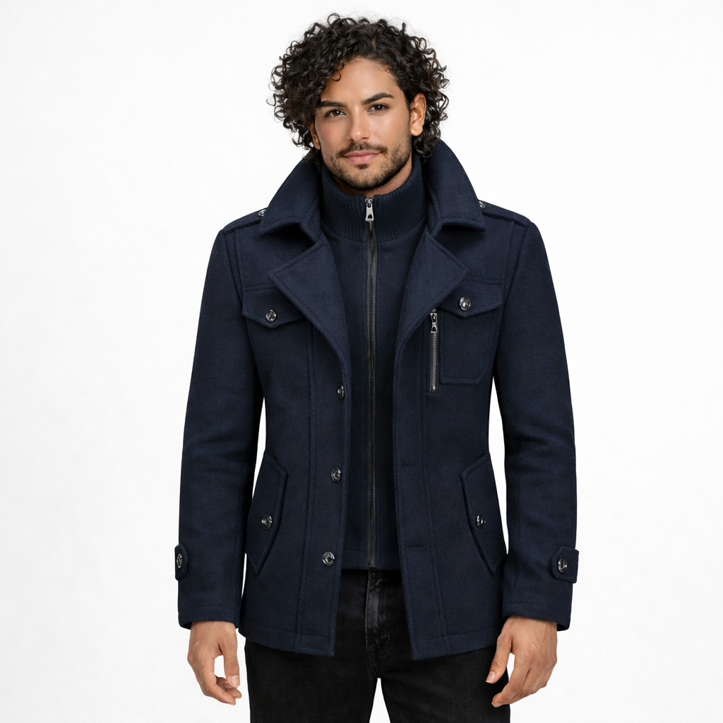 Andrei | Abrigo Clásico Tipo Chaquetón