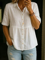 Marina | Blusa Camisera Casual Elegante