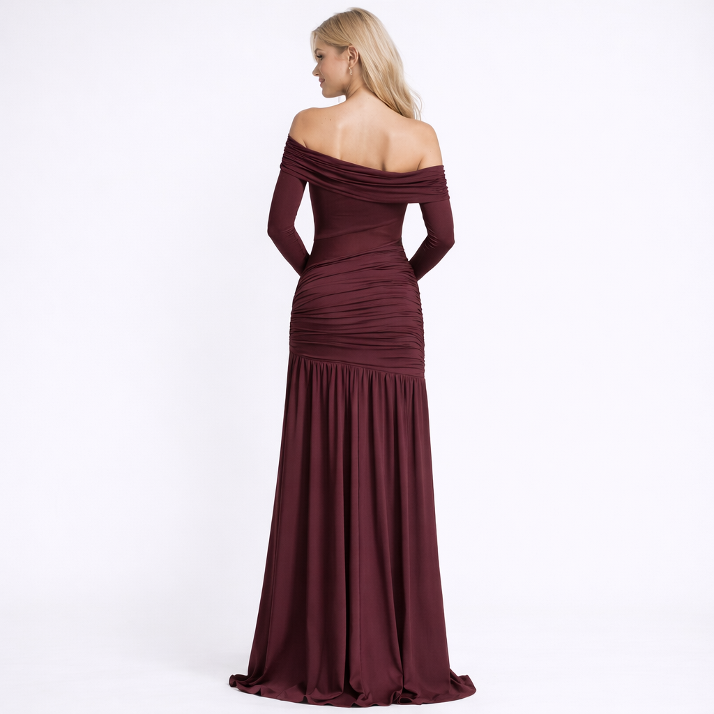 Paola | Vestido Asimétrico Premium con Drapeado