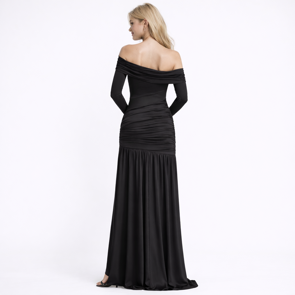 Paola | Vestido Asimétrico Premium con Drapeado