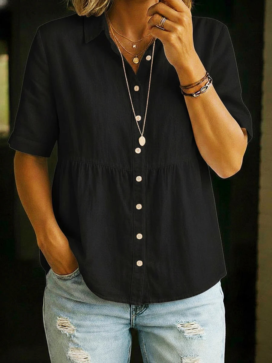 Marina | Blusa Camisera Casual Elegante