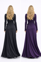 Naiara ❘ Vestido maxi con nudo lateral