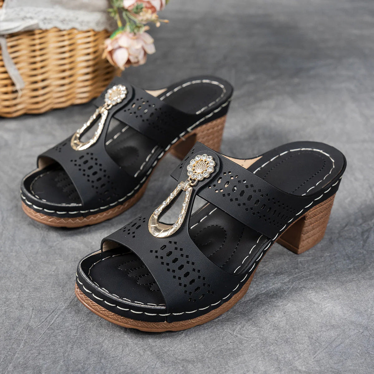 Ruby | Sandalias de tacón ortopédicas