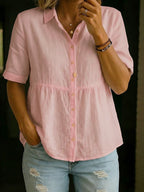 Marina | Blusa Camisera Casual Elegante