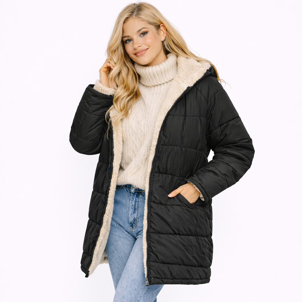 Amelia |Chaqueta Acolchada con Borrego