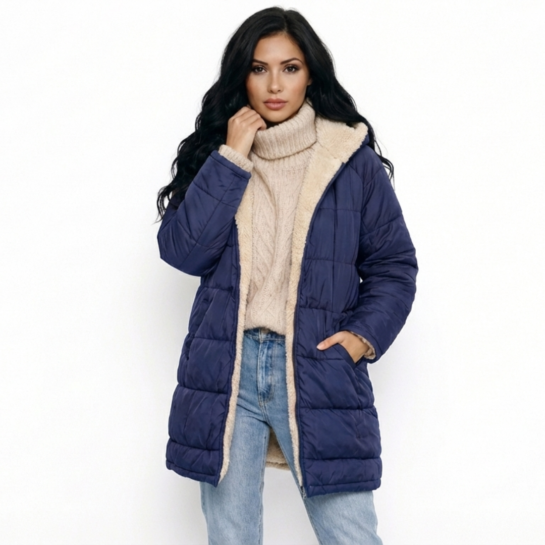 Amelia |Chaqueta Acolchada con Borrego