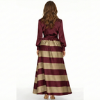 Elisa | Vestido de Rayas con Cintura Ajustable