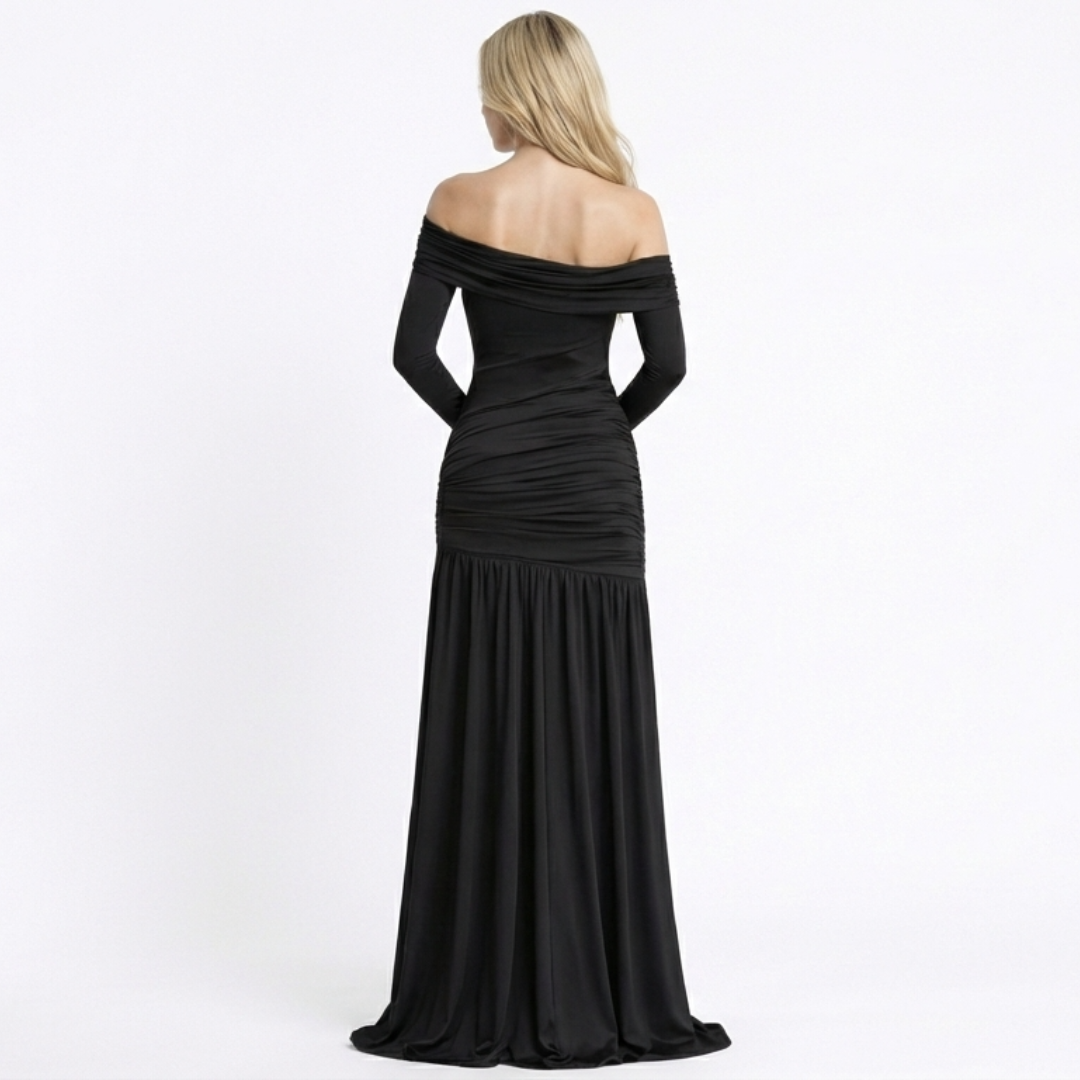 Paola | Vestido Asimétrico Premium con Drapeado