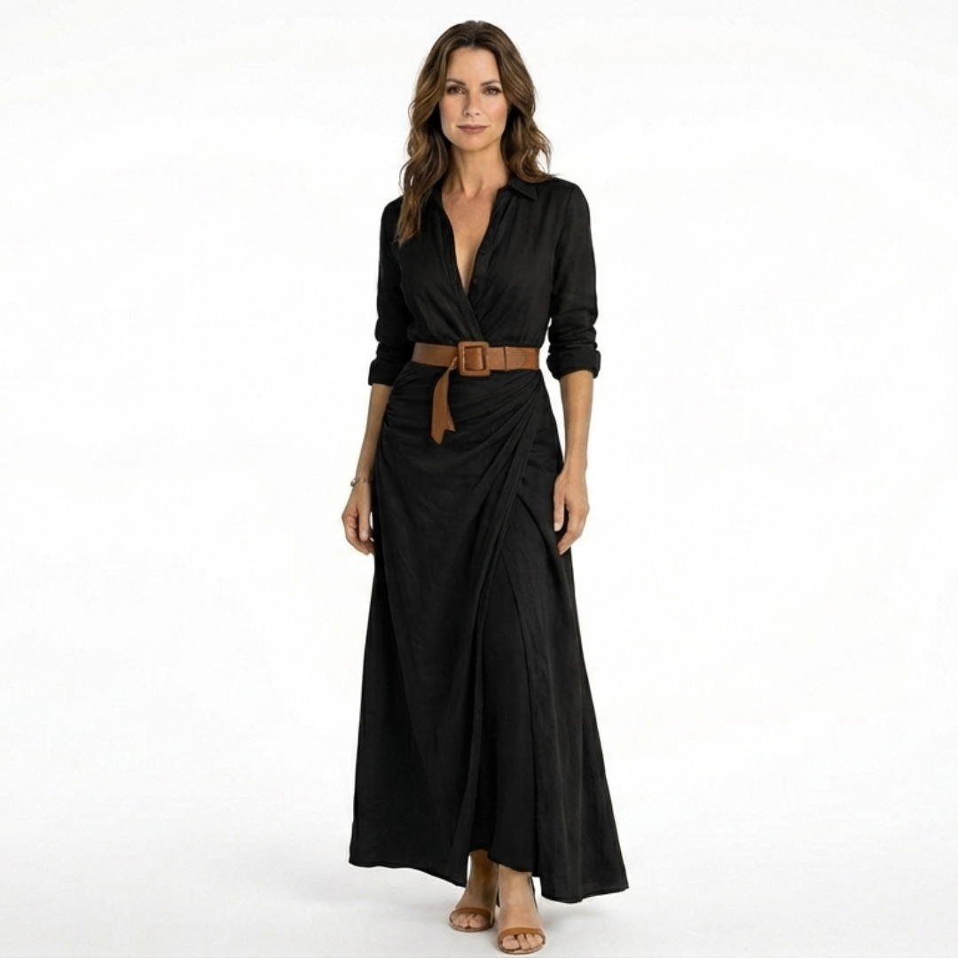 María| Vestido con Cinturón Ajustable