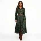 Beatriz ❘ Vestido largo de cuadros