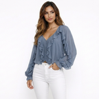 Amara | Blusa Boho con Volantes Elegantes