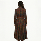 Beatriz ❘ Vestido largo de cuadros