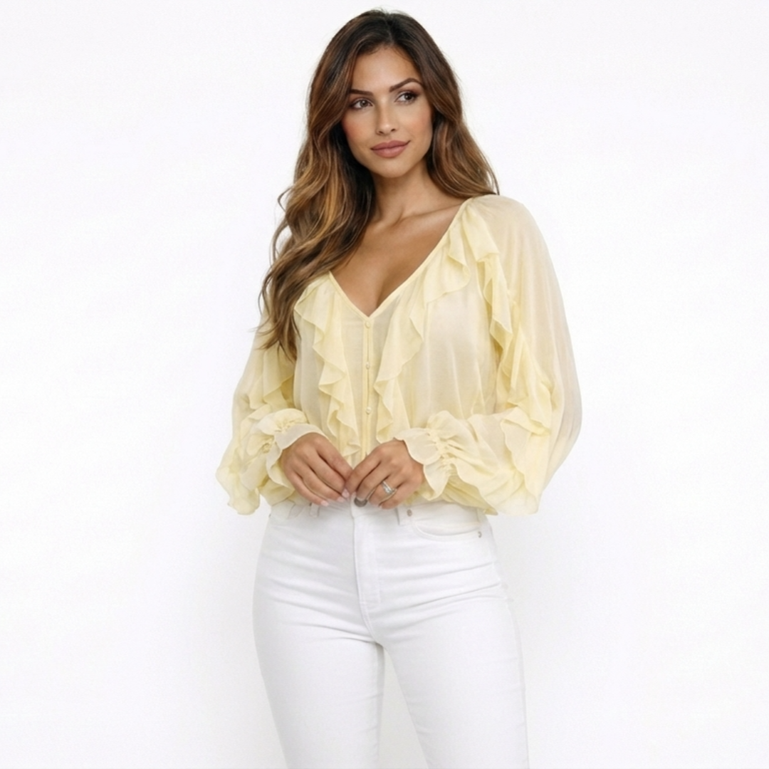 Amara | Blusa Boho con Volantes Elegantes