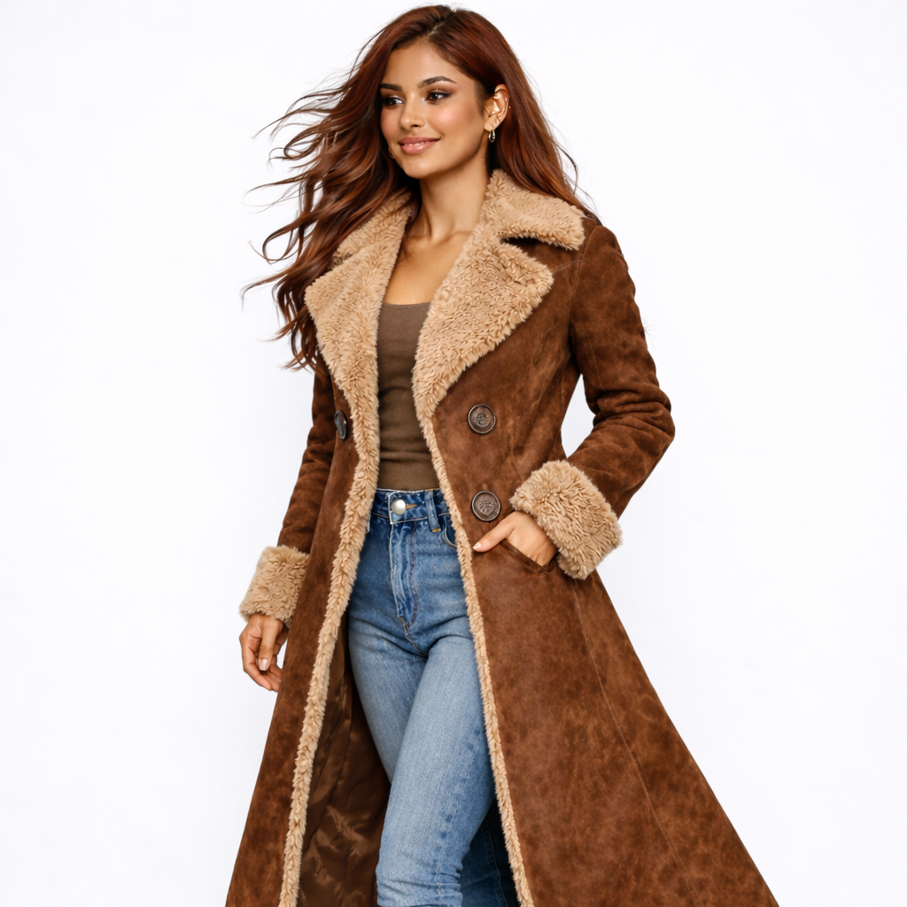Valeria | Abrigo de Pelaje Sintético Vintage