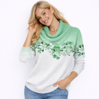 Luz Maria | Suéter floral con cuello suave